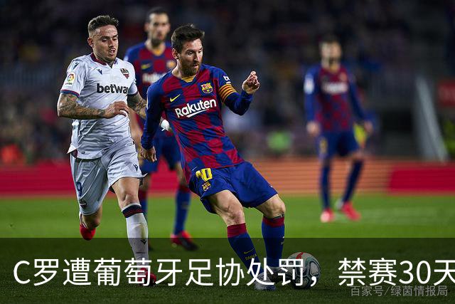 C罗遭葡萄牙足协处罚，禁赛30天，罚金255欧元相当于他29秒收入